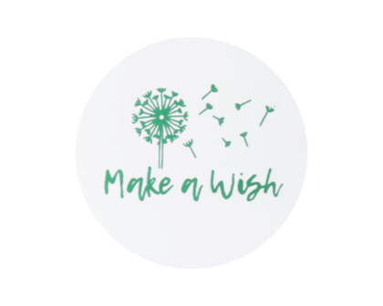 Ronde stickers make a wish 10 stuks