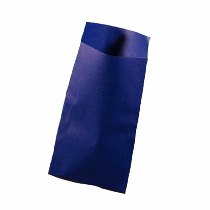 Papieren zakjes blauw 7 x 13 cm 10 stuks